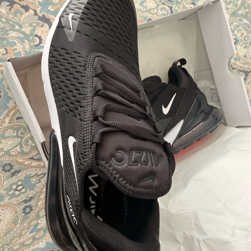 Nike Air Max 270 Black with White Accents